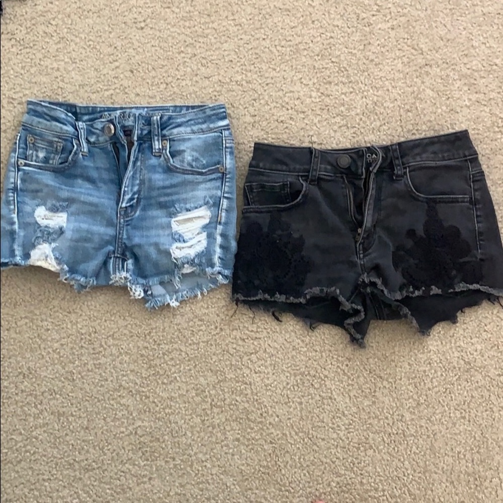 American eagle jean shorts